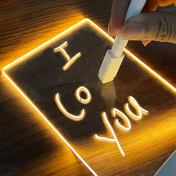 Luminous Message Board - Creative LED Night Light with USB & Pen for Kids & Adults