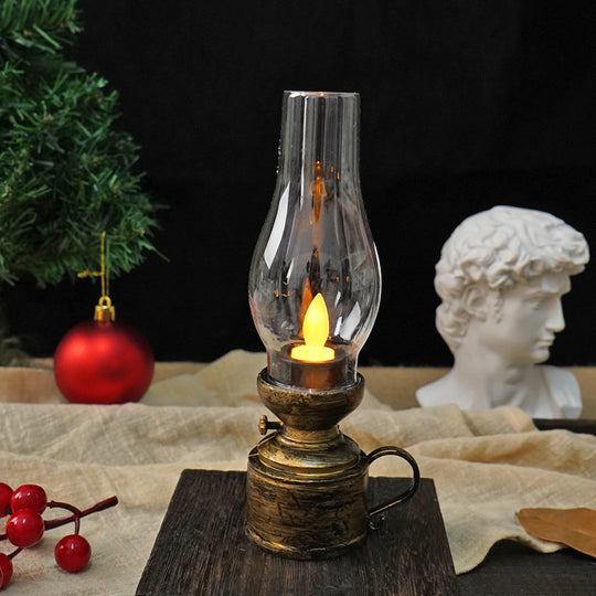 Vintage Glow LED Candle Light - Retro-Style Electronic Lamp with Creative Flair