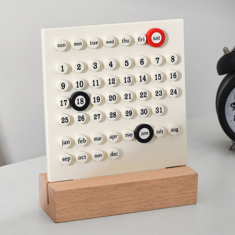 Handcrafted Perpetual Calendar - Unique DIY Ferris Wheel Design for Desktop Decoration
