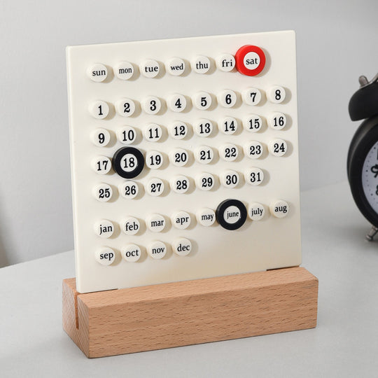 Handcrafted Perpetual Calendar - Unique DIY Ferris Wheel Design for Desktop Decoration