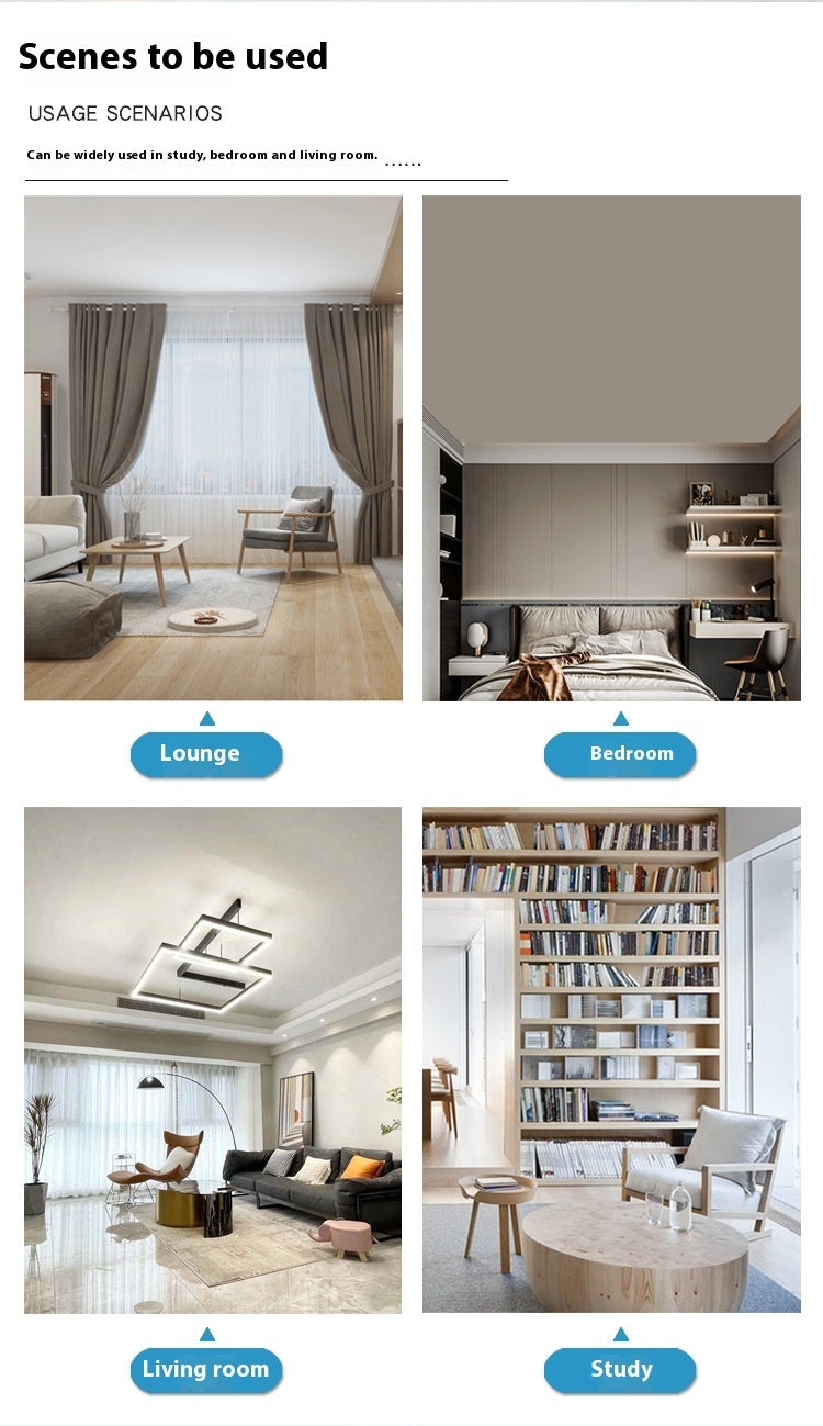 LuminaFlow - LED Ceiling Fan Light with Detachable Fan Blades and Three-Color Dimming