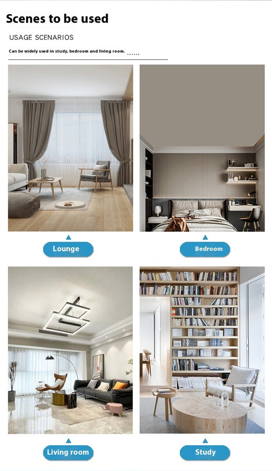 LuminaFlow - LED Ceiling Fan Light with Detachable Fan Blades and Three-Color Dimming