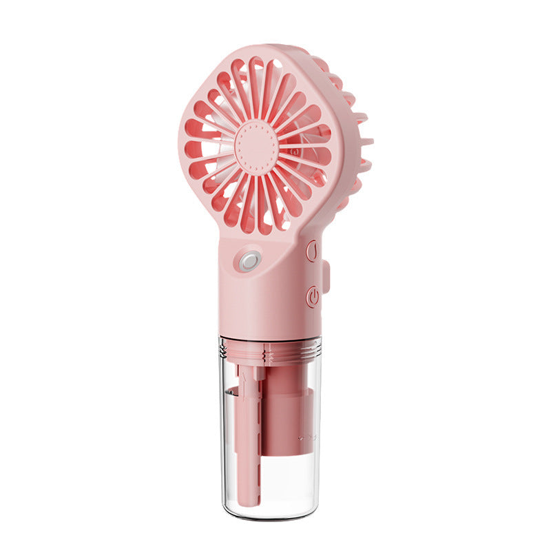 Refresh & Hydrate: Portable USB Mini Mist Fan with Humidification & Cooling