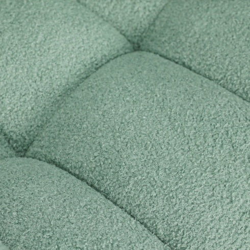 Adorable Light Green Teddy Fabric Rocking Chair for Nursery, Living Room, or Bedroom