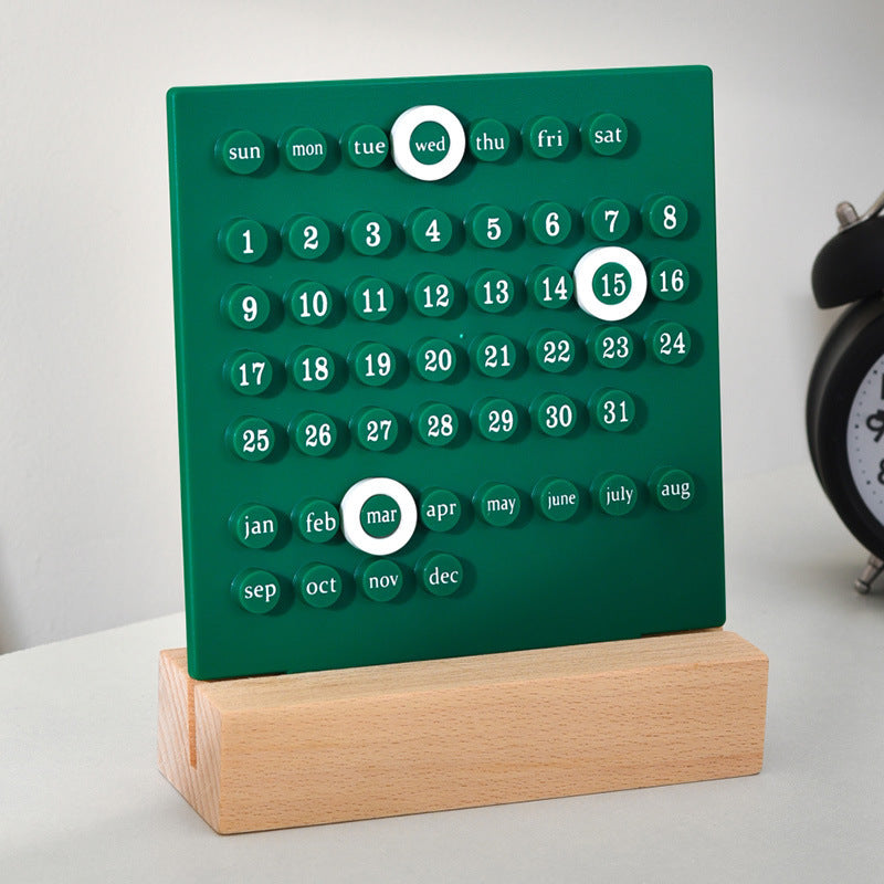 Handcrafted Perpetual Calendar - Unique DIY Ferris Wheel Design for Desktop Decoration