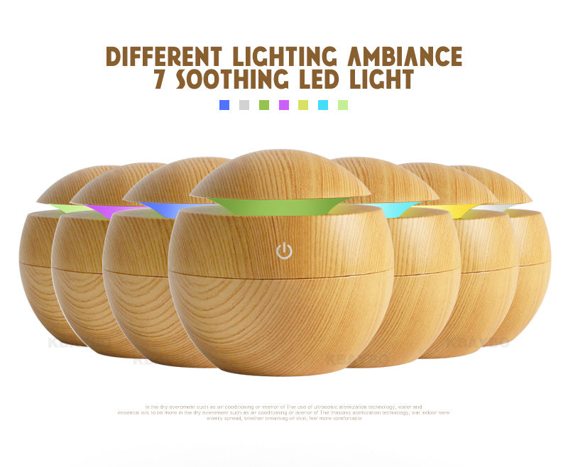 Relax & Refresh: Ultrasonic Aroma Diffuser & LED Night Light