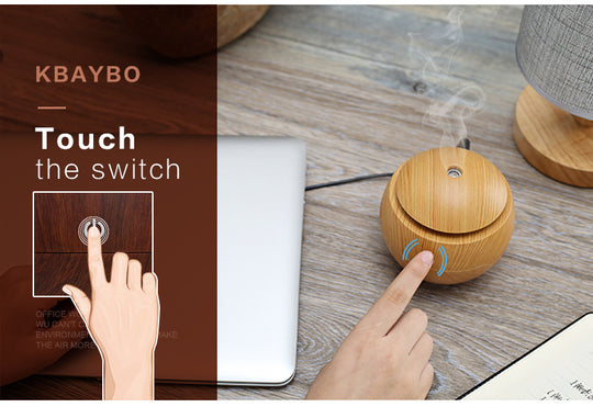 Relax & Refresh: Ultrasonic Aroma Diffuser & LED Night Light