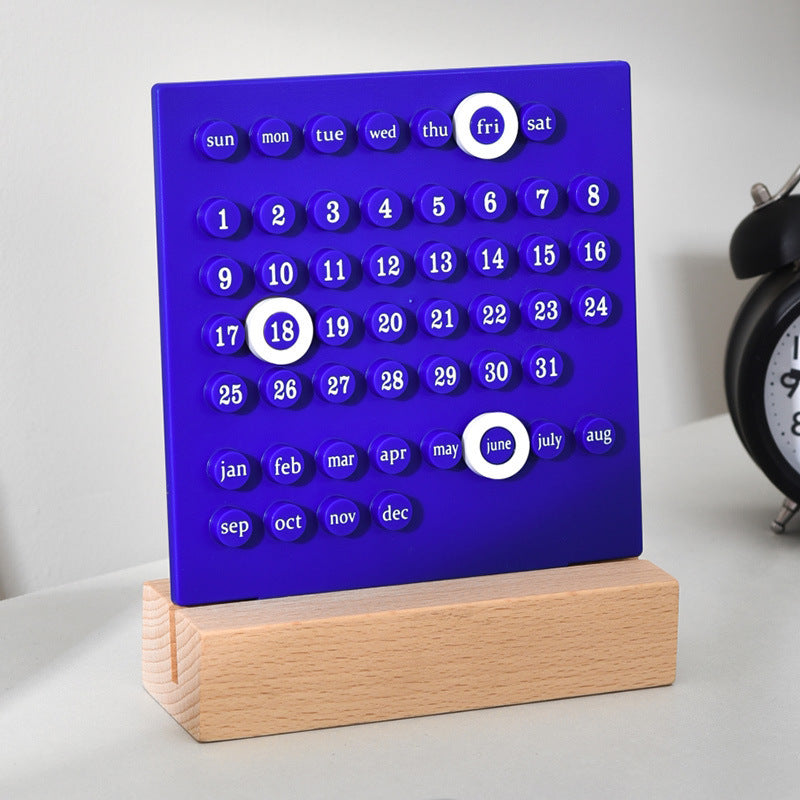 Handcrafted Perpetual Calendar - Unique DIY Ferris Wheel Design for Desktop Decoration