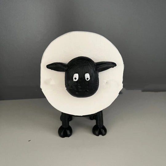 Adorable Sheep-Shaped Toilet Paper Holder - Whimsical Bathroom Decor for Home