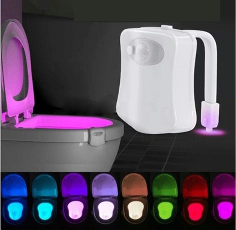 Motion Sensor LED Night Light for Toilets & Bathrooms