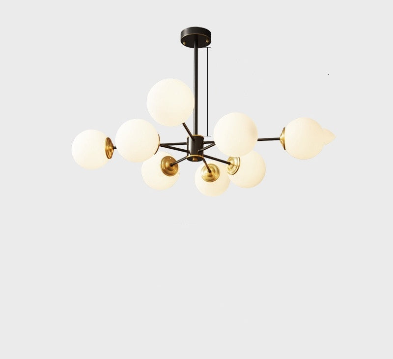 LuxeNordic - Full Copper Chandelier Lighting for Living Room