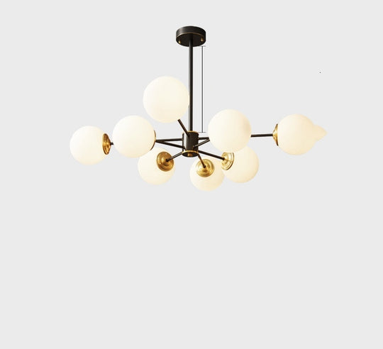 LuxeNordic - Full Copper Chandelier Lighting for Living Room
