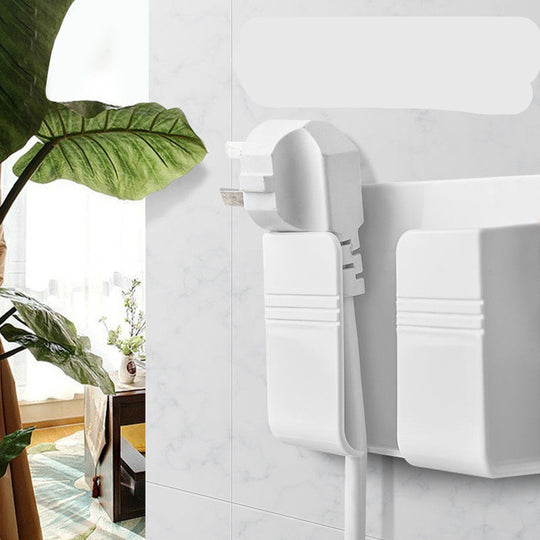 Space-Saving Mobile Phone Charging Station: Adhesive Storage Rack with Punch-Free Design
