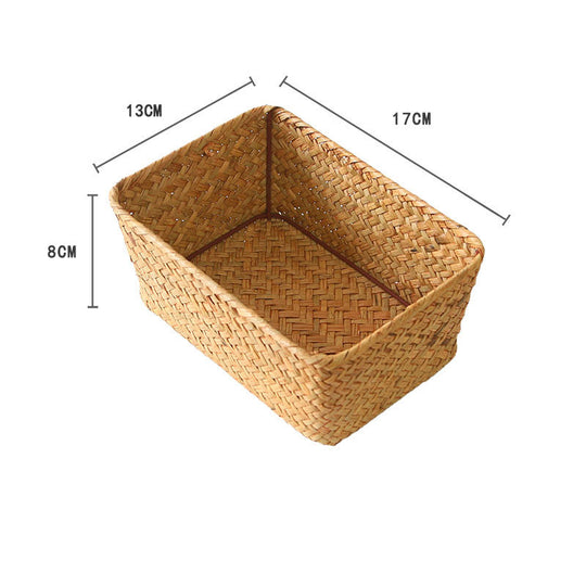 WeaveNest - Nordic Rattan Bamboo Woven Storage Basket