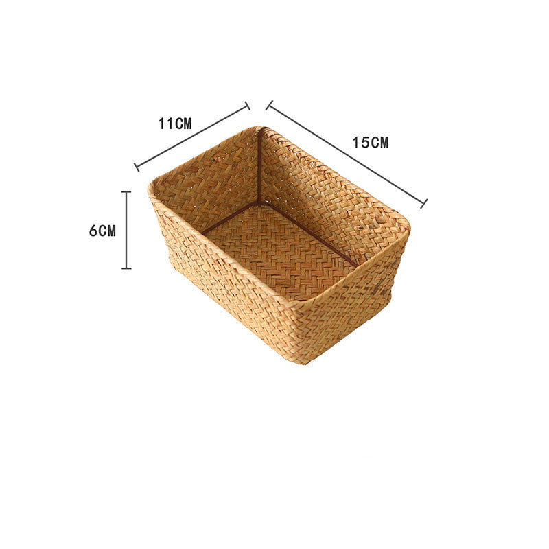 WeaveNest - Nordic Rattan Bamboo Woven Storage Basket