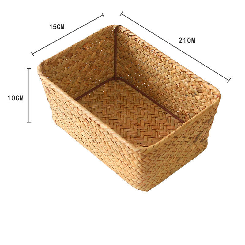 WeaveNest - Nordic Rattan Bamboo Woven Storage Basket