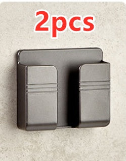 Space-Saving Mobile Phone Charging Station: Adhesive Storage Rack with Punch-Free Design