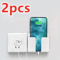 Space-Saving Mobile Phone Charging Station: Adhesive Storage Rack with Punch-Free Design