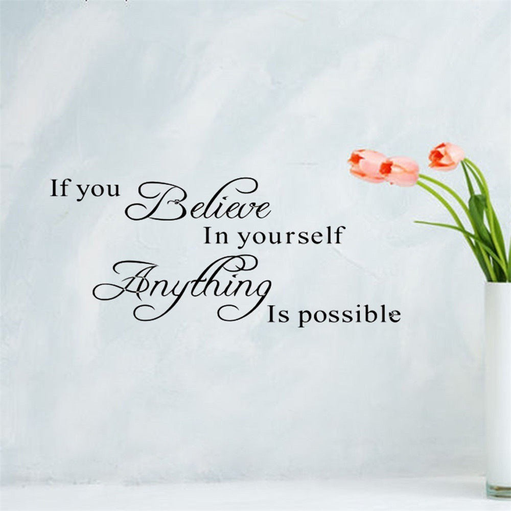 Motivational Wall Stickers for Living Room & Dining Room - Decorative Painting Decals