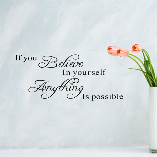Motivational Wall Stickers for Living Room & Dining Room - Decorative Painting Decals