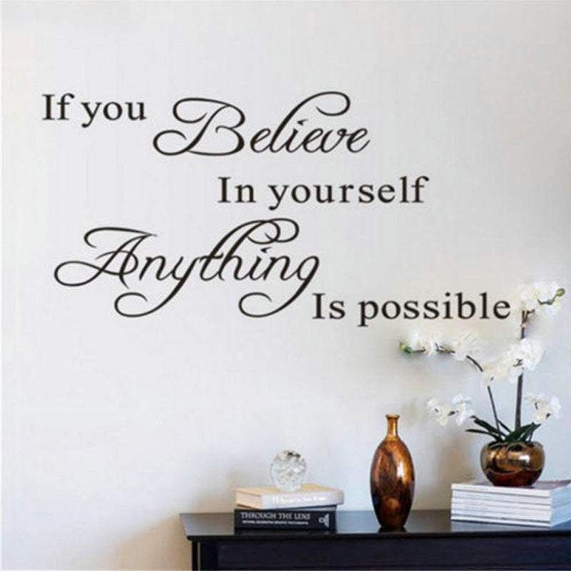 Motivational Wall Stickers for Living Room & Dining Room - Decorative Painting Decals