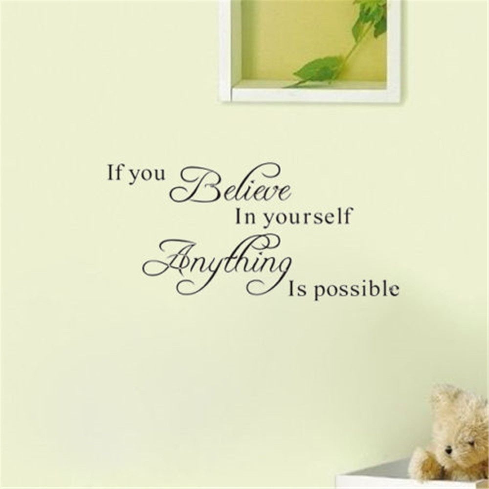Motivational Wall Stickers for Living Room & Dining Room - Decorative Painting Decals