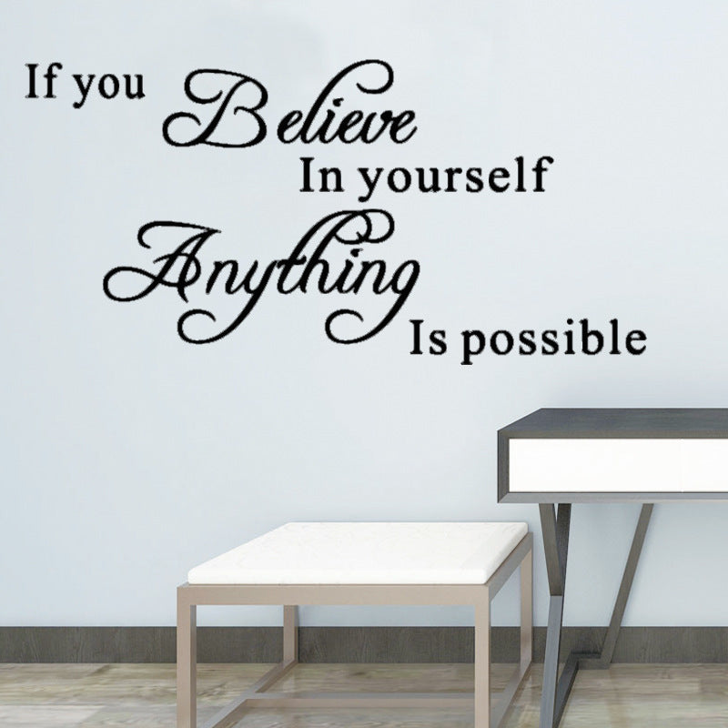 Motivational Wall Stickers for Living Room & Dining Room - Decorative Painting Decals