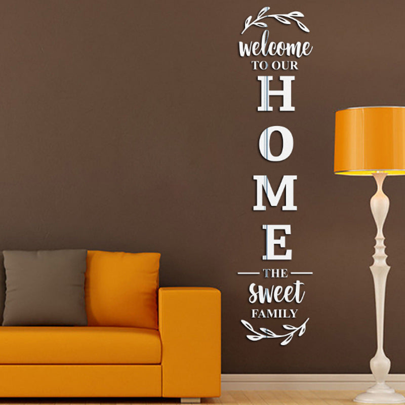 3D Crystal Mirror Wall Sticker - Luxurious Home Decor with Stereo Effect