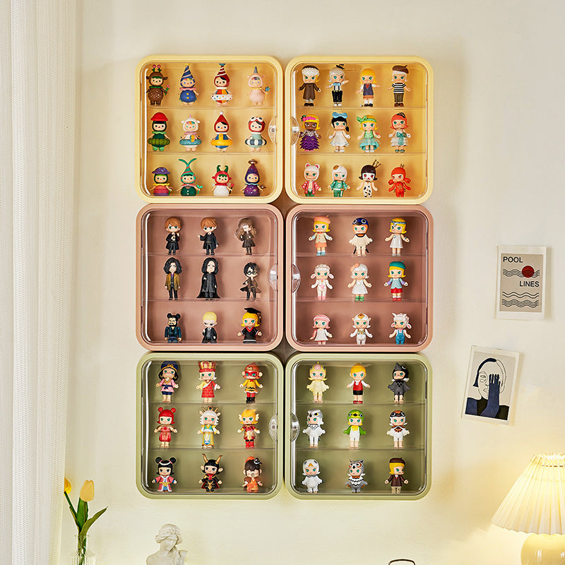 Collector's Dream Doll Storage Stand - Wall-Mounted Blind Box Display with Magnetic Suction