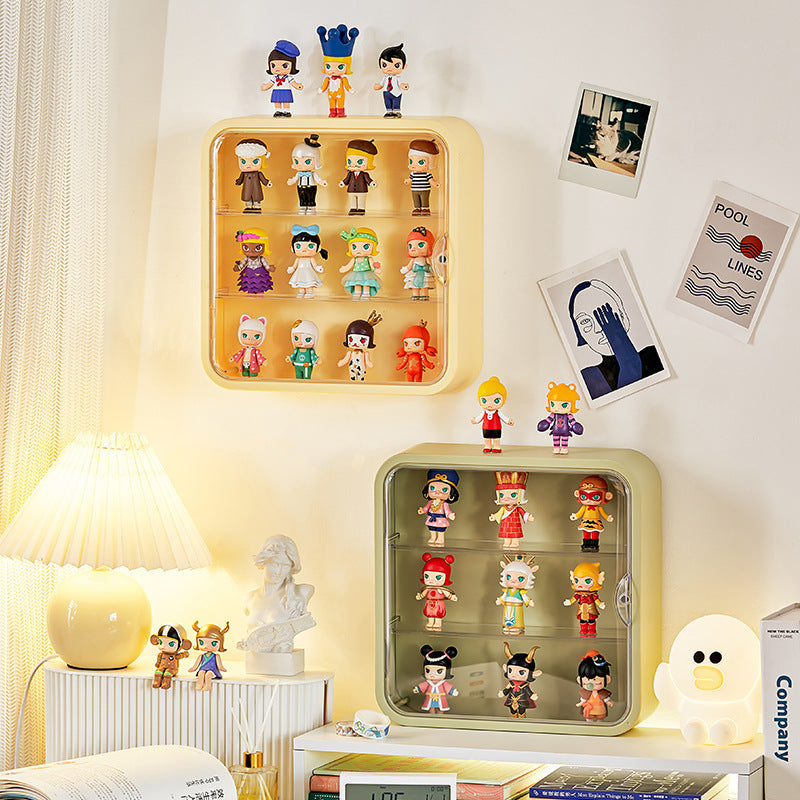 Collector's Dream Doll Storage Stand - Wall-Mounted Blind Box Display with Magnetic Suction