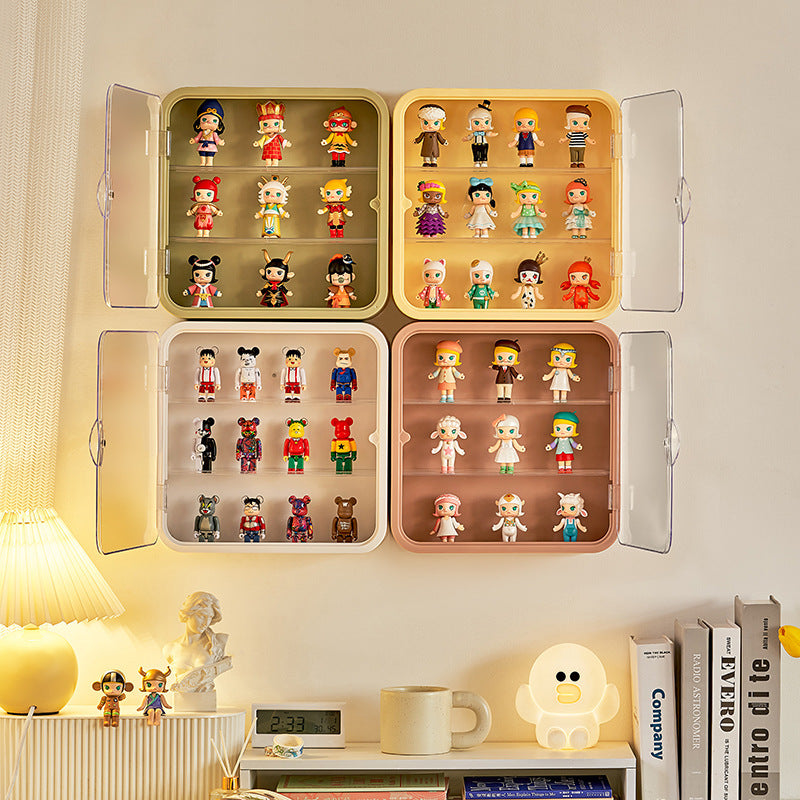 Collector's Dream Doll Storage Stand - Wall-Mounted Blind Box Display with Magnetic Suction