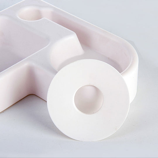 Adorable Heart-Shaped Dog Food Plate with Welted Corner Design