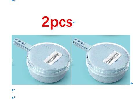 8-in-1 Kitchen Master Slicer - Mandoline Vegetable Slicer, Potato Peeler, Carrot Onion Grater with Strainer & Container