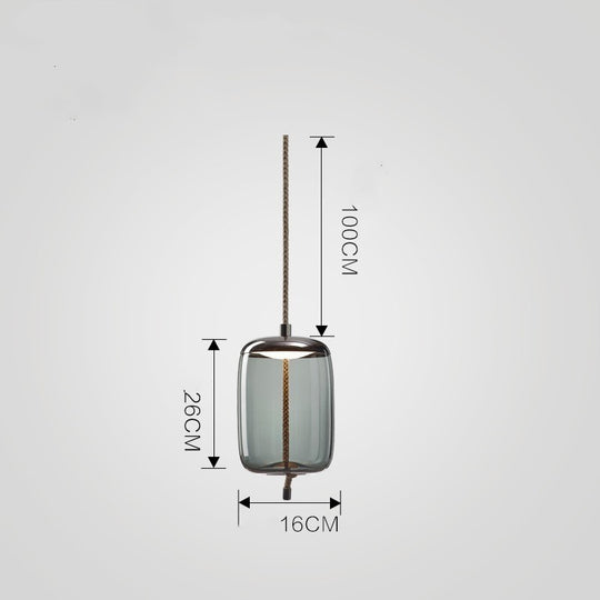 Lumina - Single Head Glass Chandelier for Dining Room, Living Room, Bar, and Bedroom