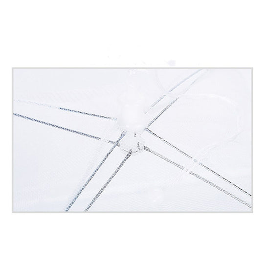 Large Rectangular Dish Drying Cover - White Mesh Food Cover with Removable & Washable Design