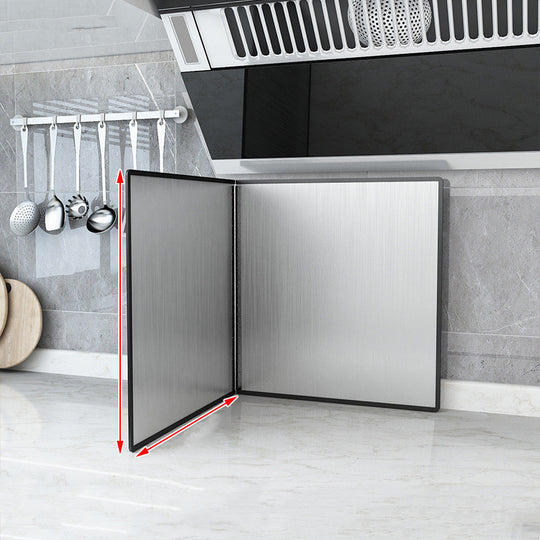 Stainless Steel Kitchen Grease Shield - Splash-Proof Frying Guard for Cooking