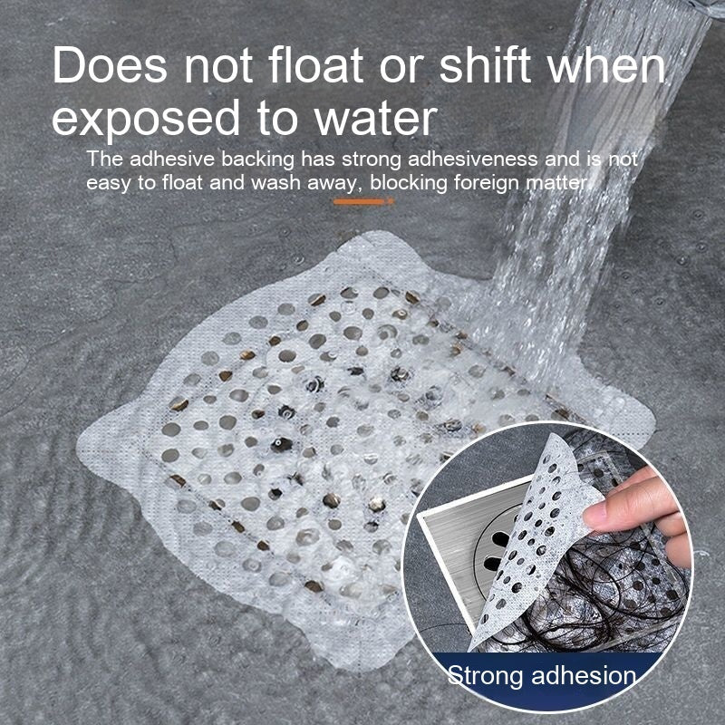 Easy & Convenient: Disposable Self-Adhesive Floor Drain Sheet for Hair & Insect Protection