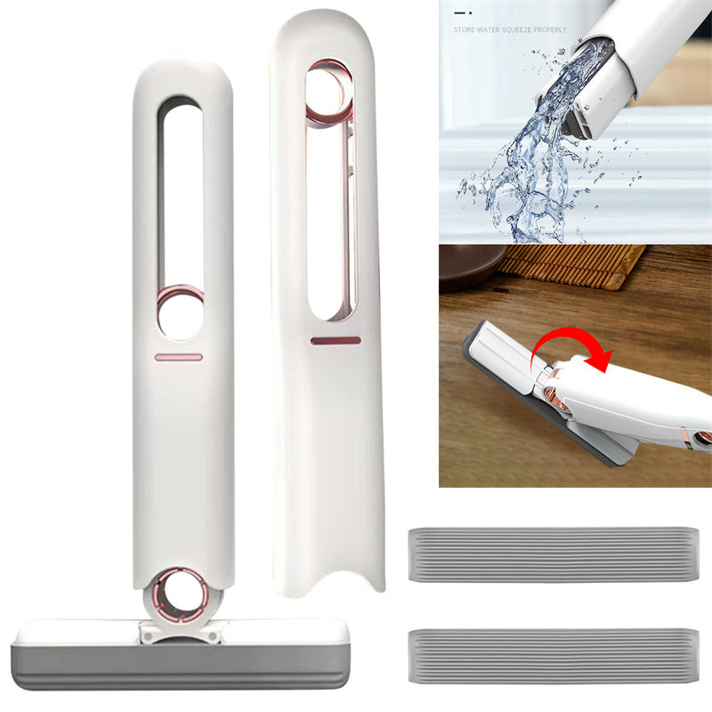 MiniMax Mop - Portable Sponge Mop with Squeeze Function for Floor, Glass, Desk & Car Cleaning