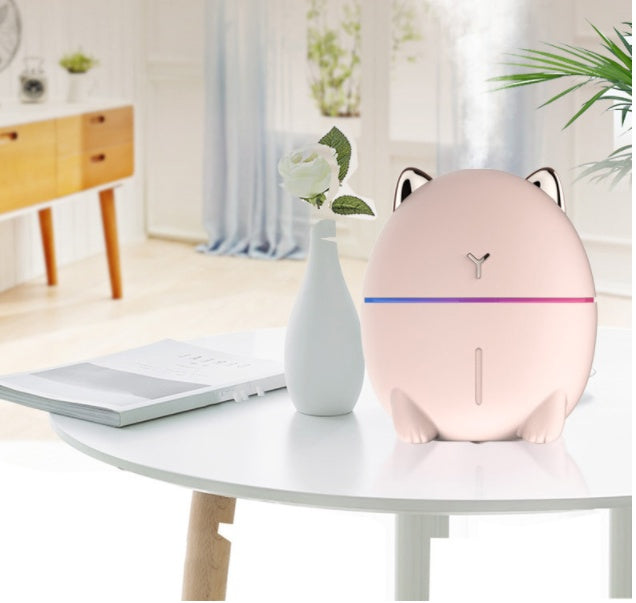 Compact USB Humidifier - Quiet & Portable Moisturizer for Bedroom & Desktop