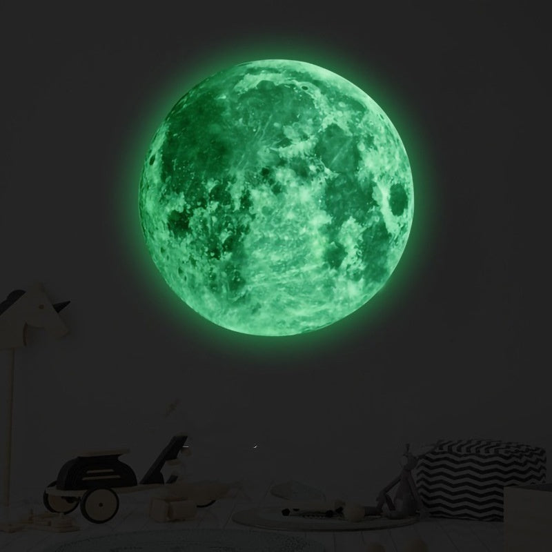 Luminous Moon Wall Decals - Creative Glow-in-the-Dark Home Decor