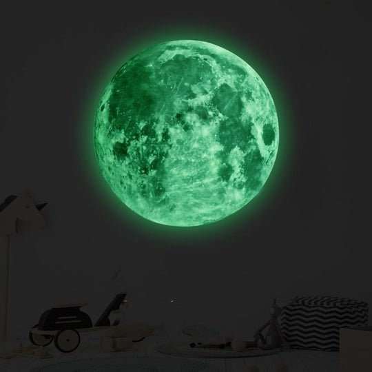 Luminous Moon Wall Decals - Creative Glow-in-the-Dark Home Decor