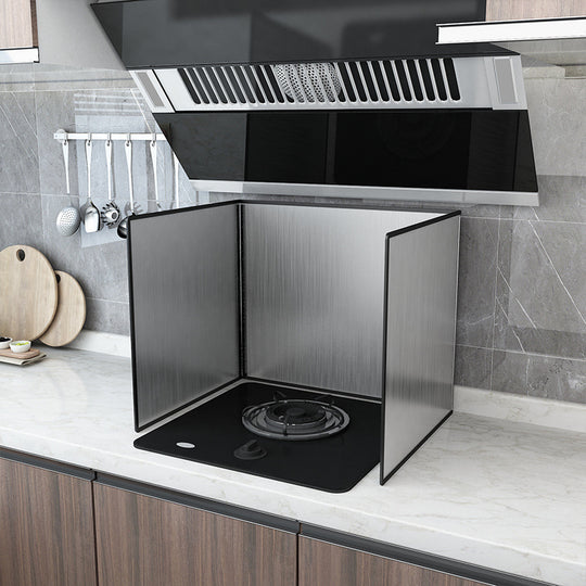 Stainless Steel Kitchen Grease Shield - Splash-Proof Frying Guard for Cooking