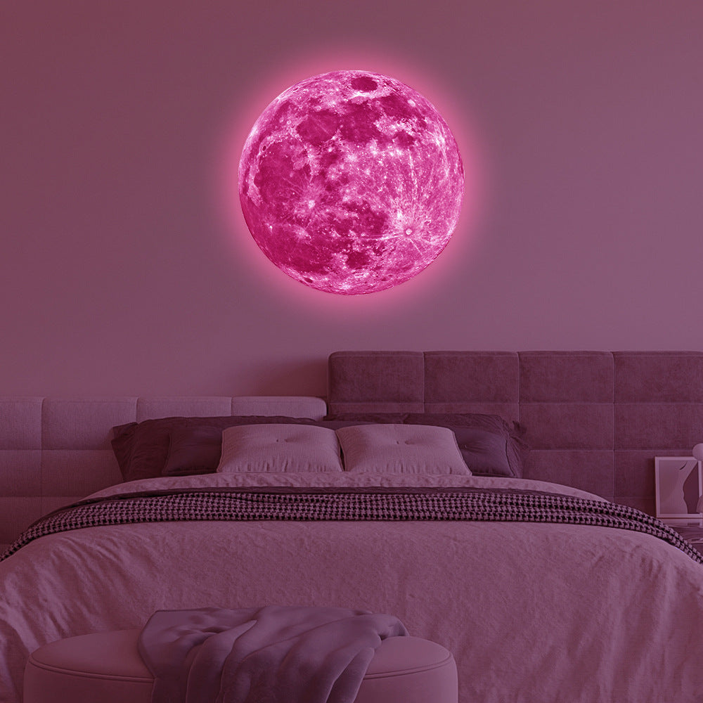 Luminous Moon Wall Decals - Creative Glow-in-the-Dark Home Decor