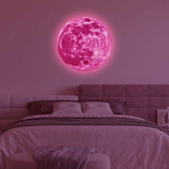 Luminous Moon Wall Decals - Creative Glow-in-the-Dark Home Decor