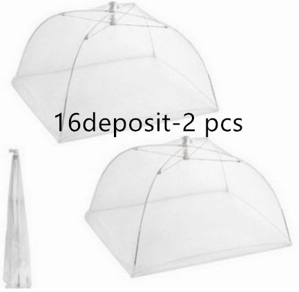 Large Rectangular Dish Drying Cover - White Mesh Food Cover with Removable & Washable Design