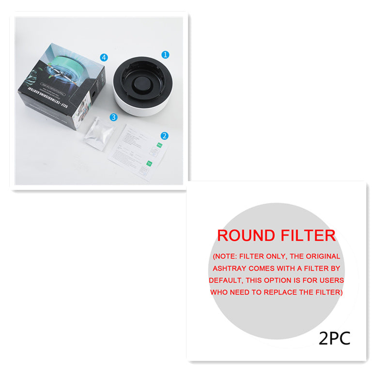 CleanAir Pro - Portable Anion Air Purifying Ashtray with Smoke Removal for Car & Home