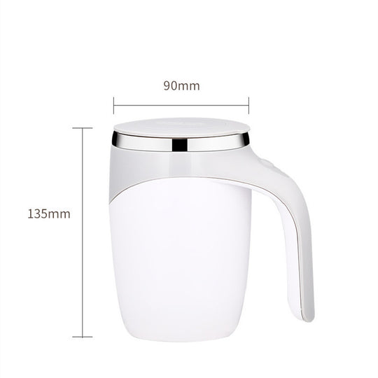 AutoMix Pro - Rechargeable Electric Stirring Mug for Coffee, Tea & More - Hands-Free Rotating Cup with Magnetic Mixing