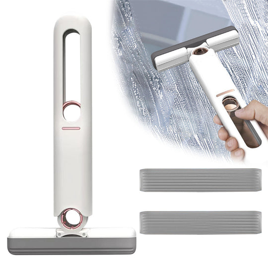 MiniMax Mop - Portable Sponge Mop with Squeeze Function for Floor, Glass, Desk & Car Cleaning