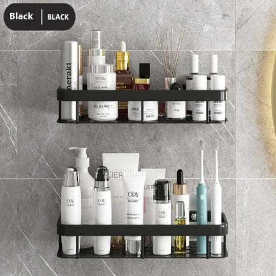 Wall-Mounted Makeup Organizer - Cosmetic Storage Shelf for Bathroom & Bedroom