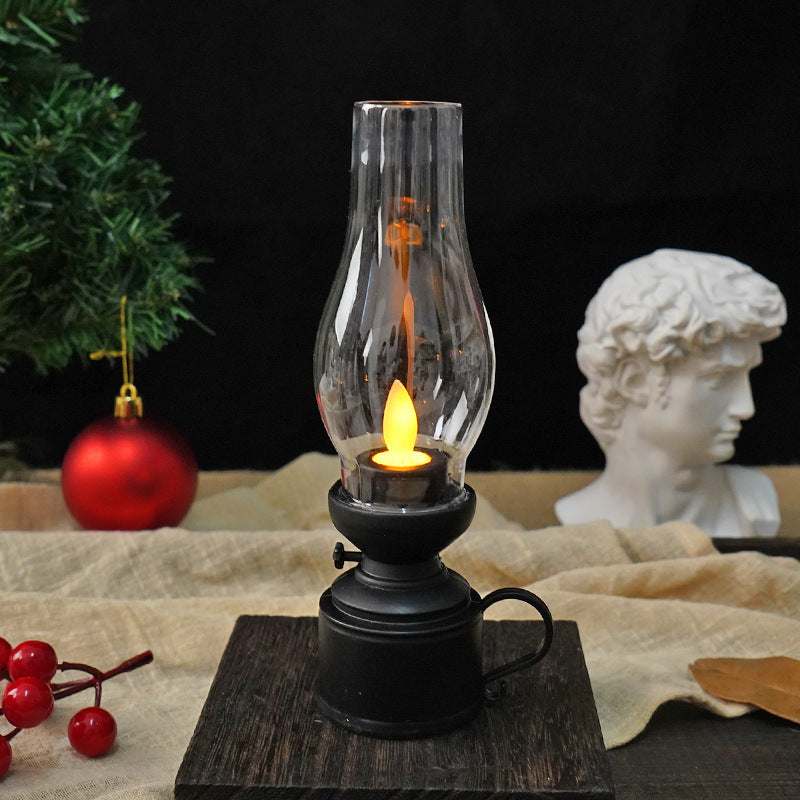 Vintage Glow LED Candle Light - Retro-Style Electronic Lamp with Creative Flair